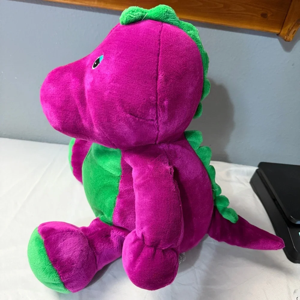 Vintage Barney The Dinosaur Plush Toy Stuffed Animal 1988 Purple‎ Green 20